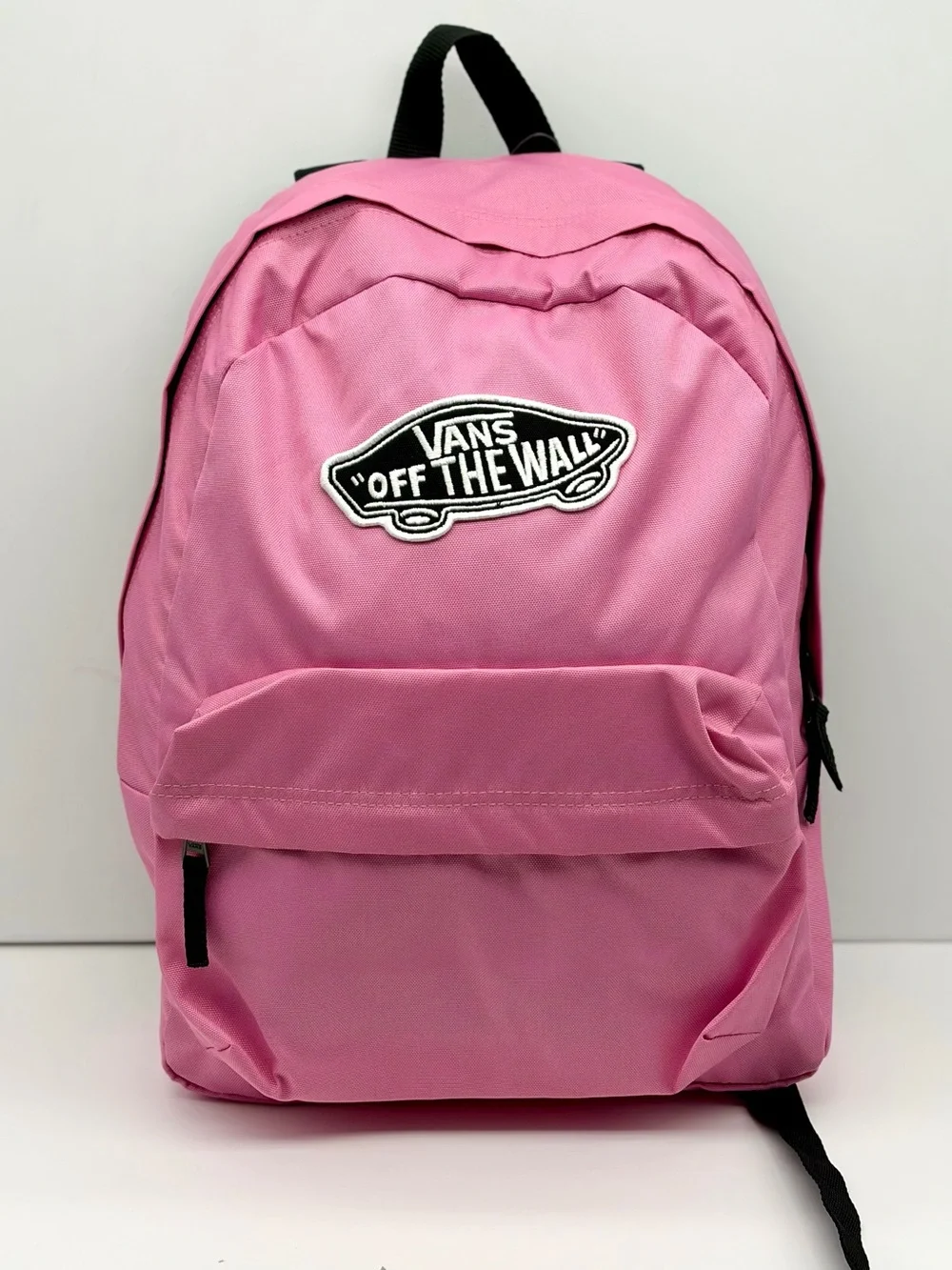 Vans Pink Backpack with Black Logo Patch